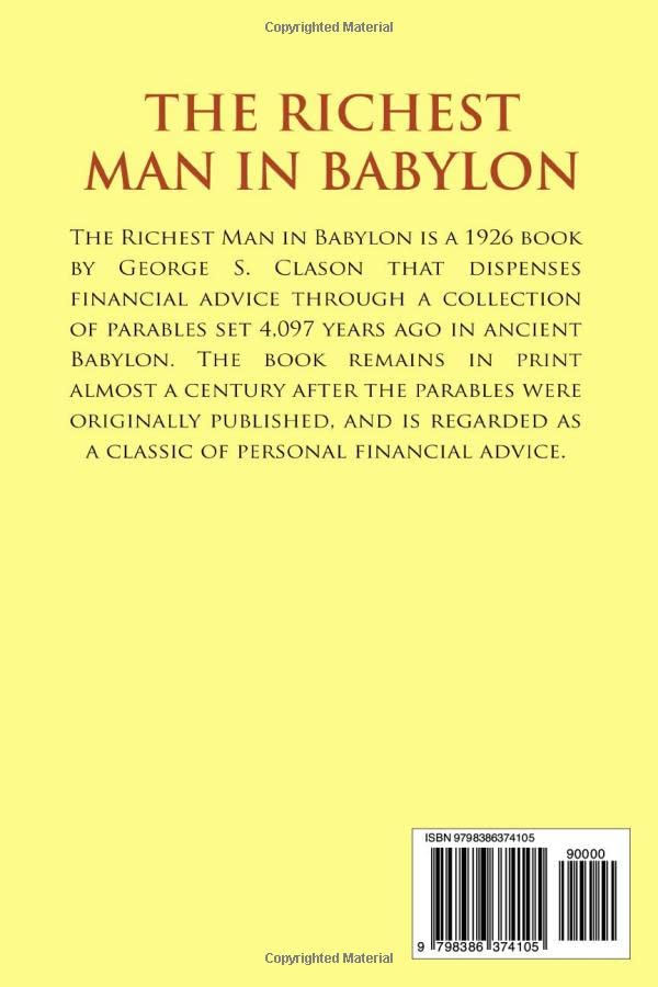 The Richest Man in Babylon - The Original 1926 Classic (Reader's Library Classics)